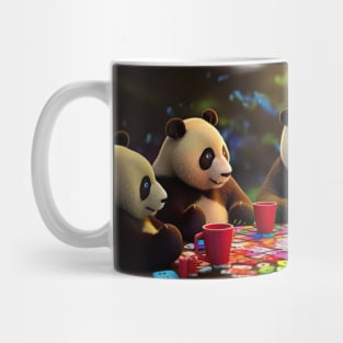 Panda Game Night: Fun and Playful Board Game Gathering Mug